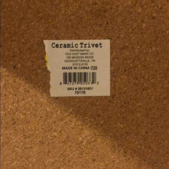 Whimsical Ceramic Trivet 8" - Picture 6 of 7